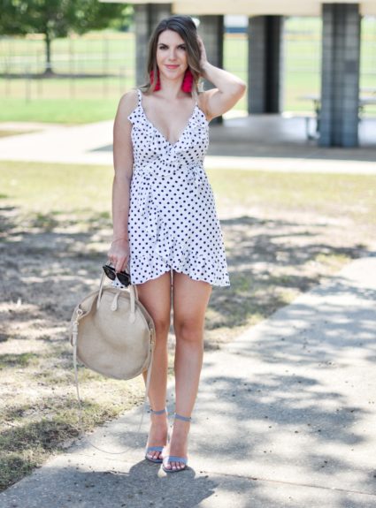 10 Fun Facts About Me and a $15 Polka Dot Wrap Dress