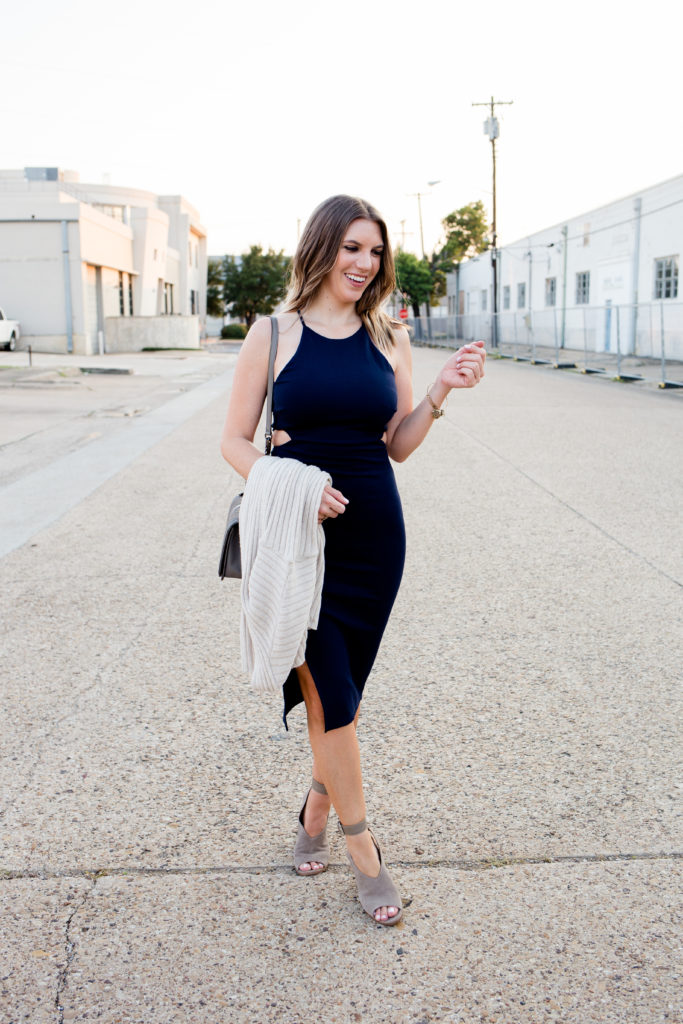 How to Style a Midi Cut-Out Dress