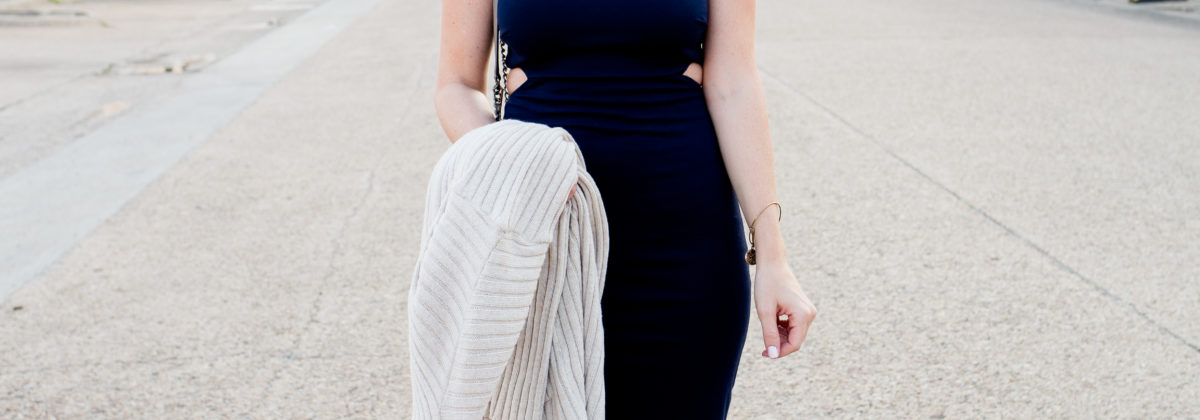 How to Style a Midi Cut-Out Dress