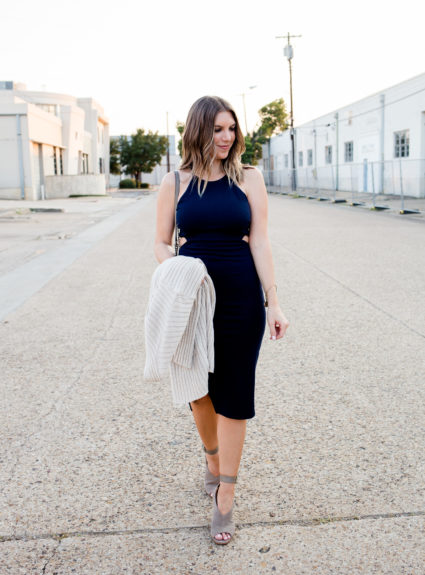 How to Style a Midi Cut-Out Dress