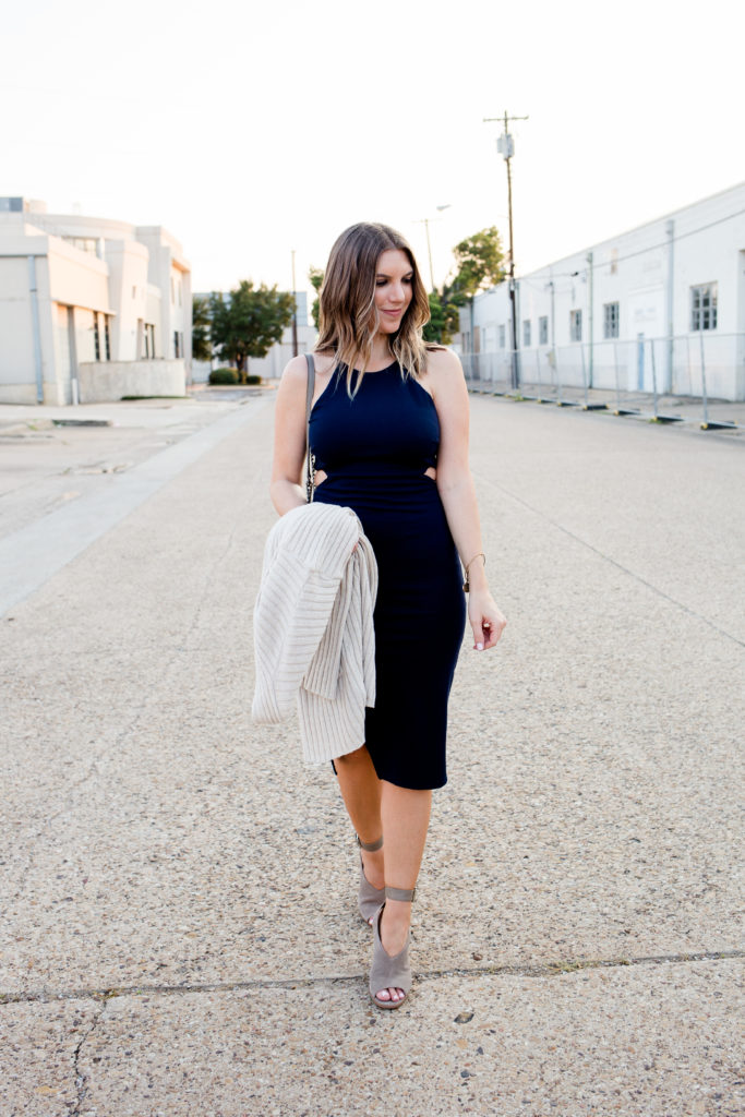 How to Style a Midi Cut-Out Dress