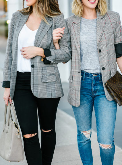 Plaid Boyfriend Blazer Styled Two Ways