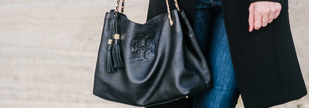 Black Classic Double-Breasted Coat